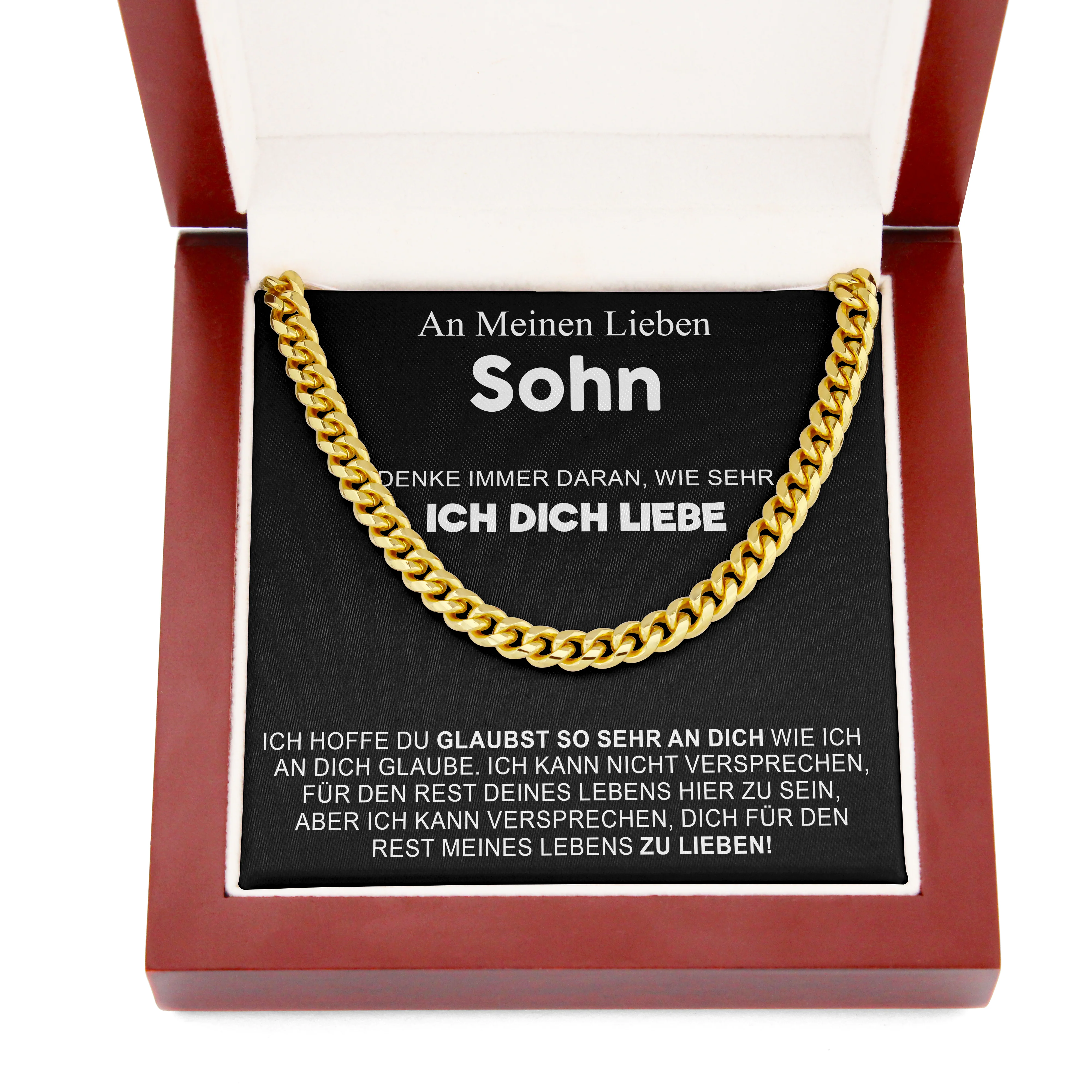 Cuban Chain Halskette - An Meinen Lieben Sohn - Image 4