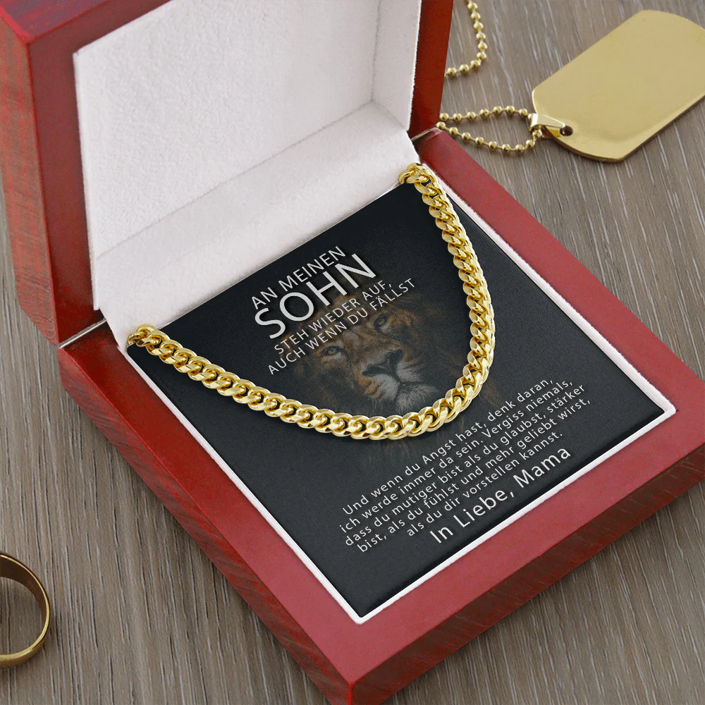 Cuban Link Kette - An meinen Sohn von Mama - Image 3