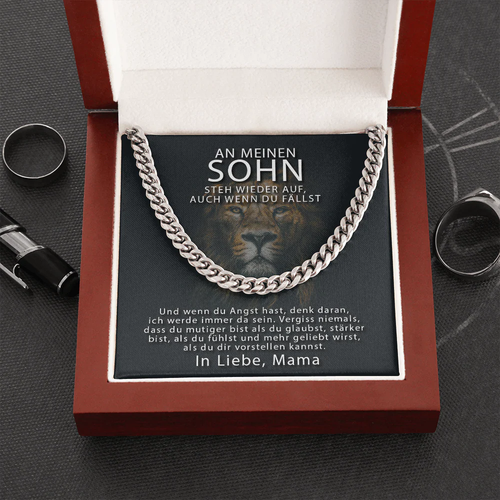 Cuban Link Kette - An meinen Sohn von Mama - Image 4