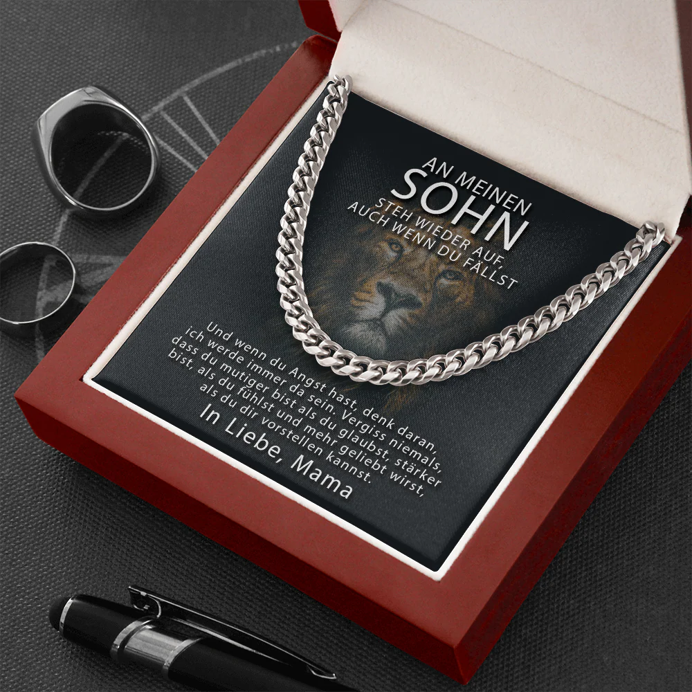 Cuban Link Kette - An meinen Sohn von Mama - Image 5