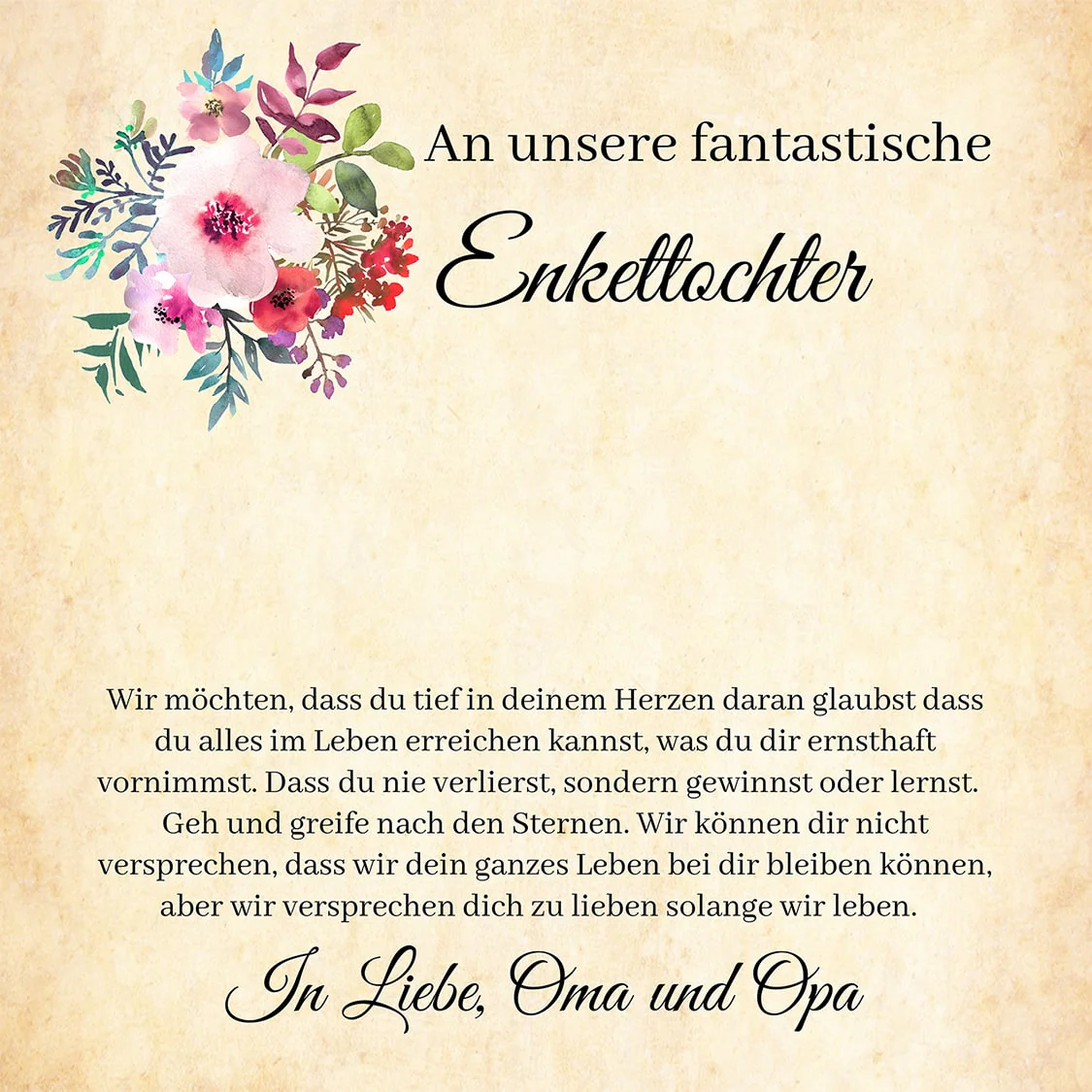 Edelstahl Halskette - An unsere Enkeltochter von Oma und Opa - Image 3