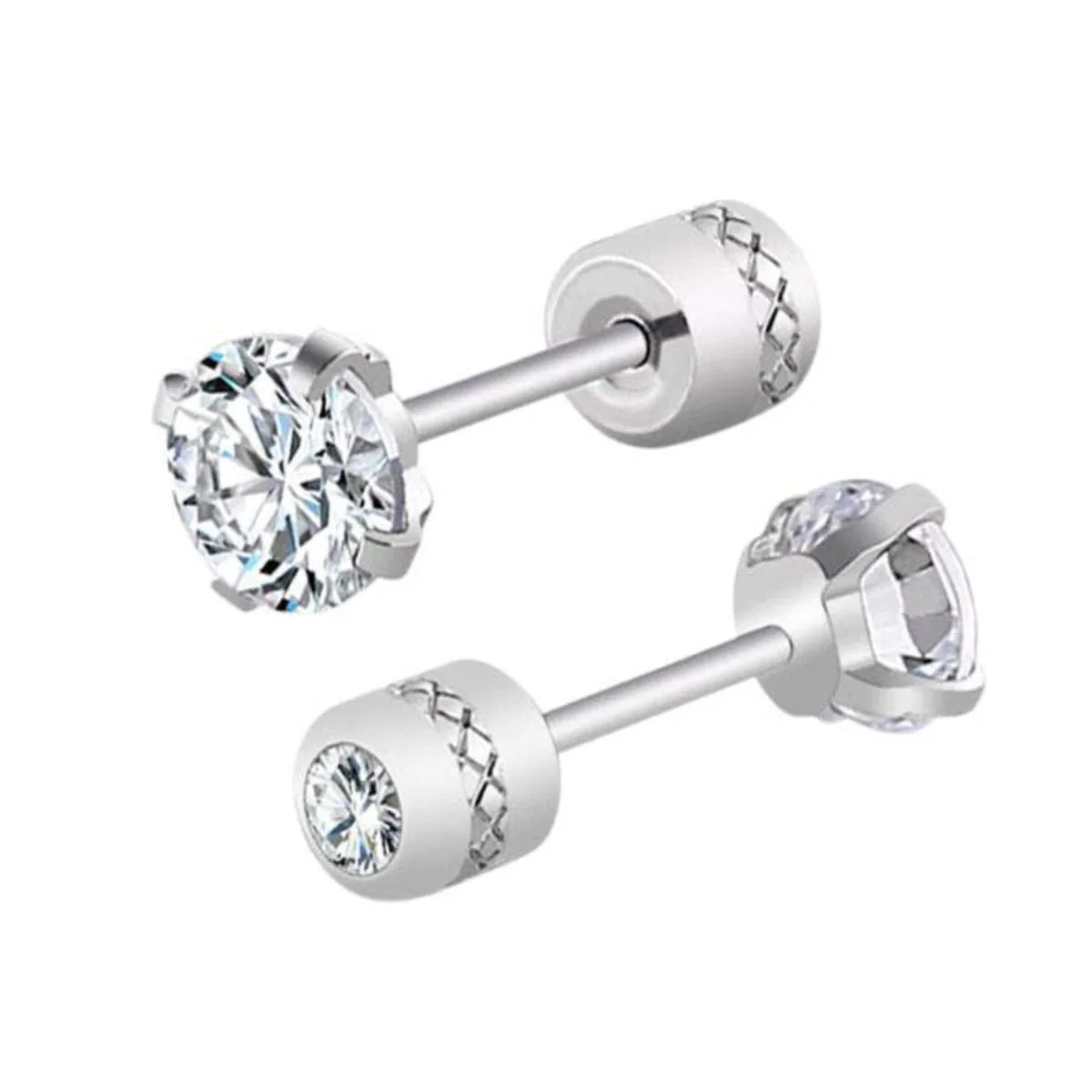 Elegante 925 Sterling Silber Cubic Ohrringe - Image 7