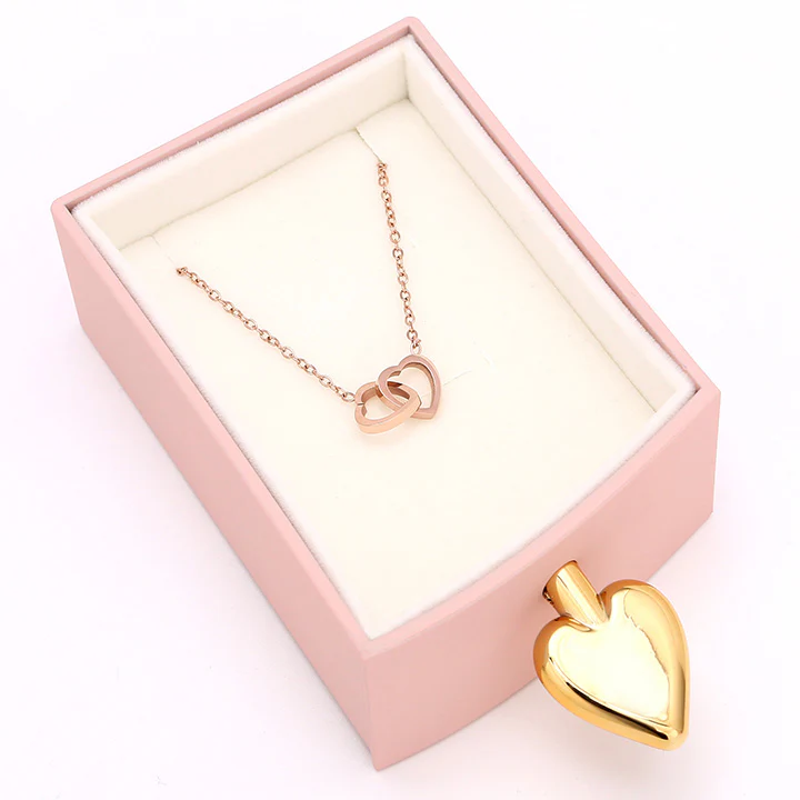 Amour Rosenbox - mit versteckter Gravur-Doppelherzkette - Image 19