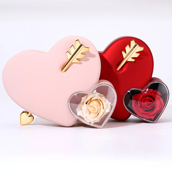 Amour Rosenbox - mit versteckter Gravur-Doppelherzkette - Image 20