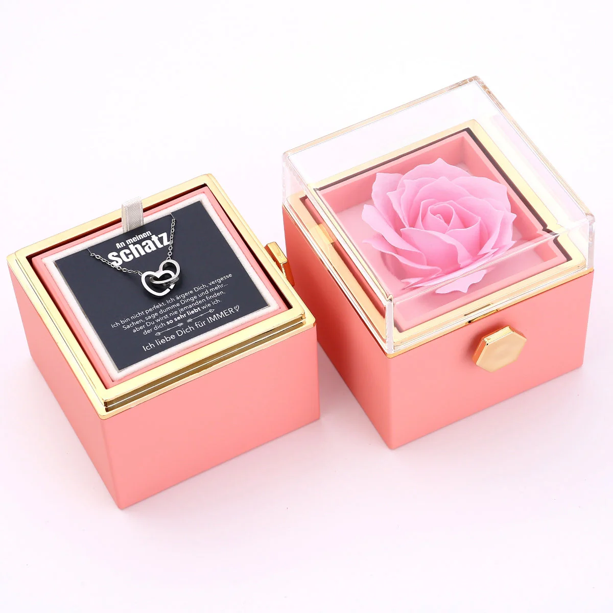 Ewige Rosenbox – mit gravierter Halskette, Liebesnotiz und echter Rose - Image 14