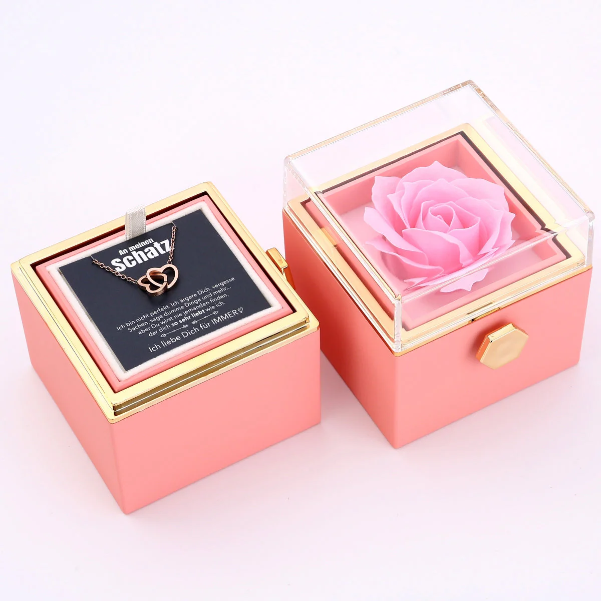 Ewige Rosenbox – mit gravierter Halskette, Liebesnotiz und echter Rose - Image 17