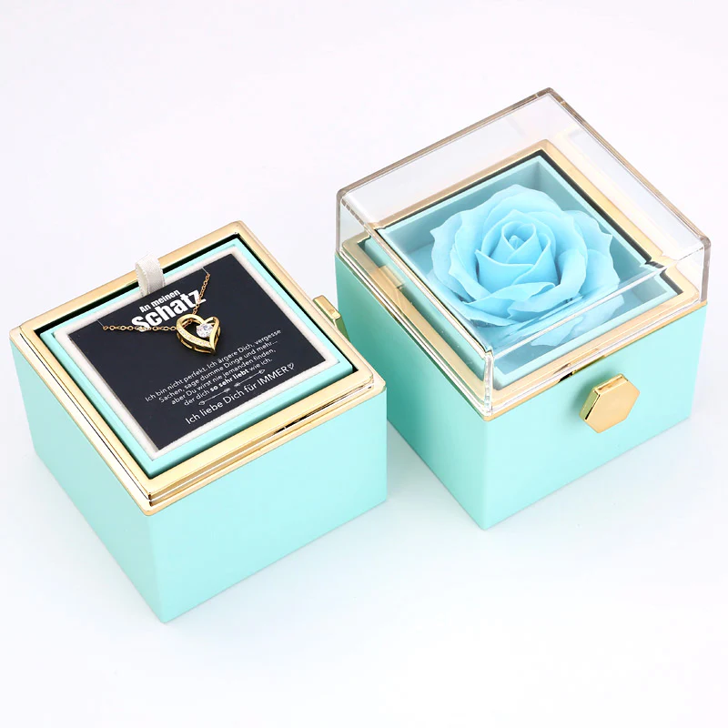 Ewige Rosenbox – mit Herz-Halskette, Liebesnotiz und echter Rose - Image 17