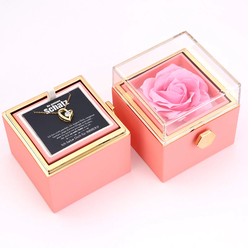 Ewige Rosenbox – mit Herz-Halskette, Liebesnotiz und echter Rose - Image 18