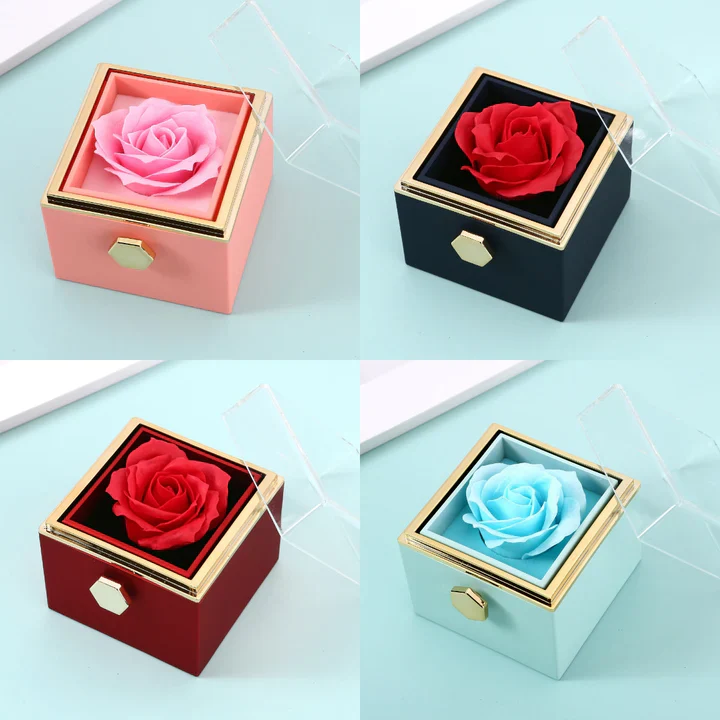 Ewige Rosenbox mit personalisierter Unendlichkeits-Halskette - Image 8