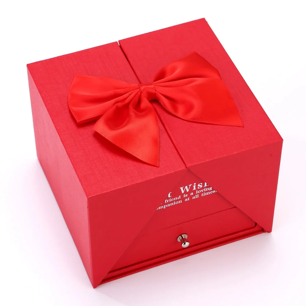 Ewige Rosenbox zum Aufklappen - Gravierte Halskette & echte Rosen - Image 7