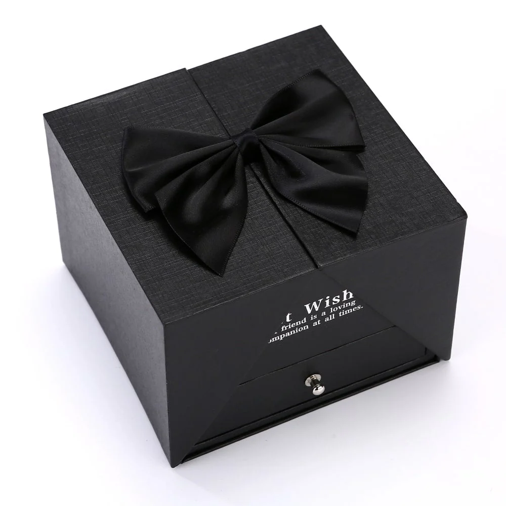Ewige Rosenbox zum Aufklappen - Gravierte Halskette & echte Rosen - Image 8