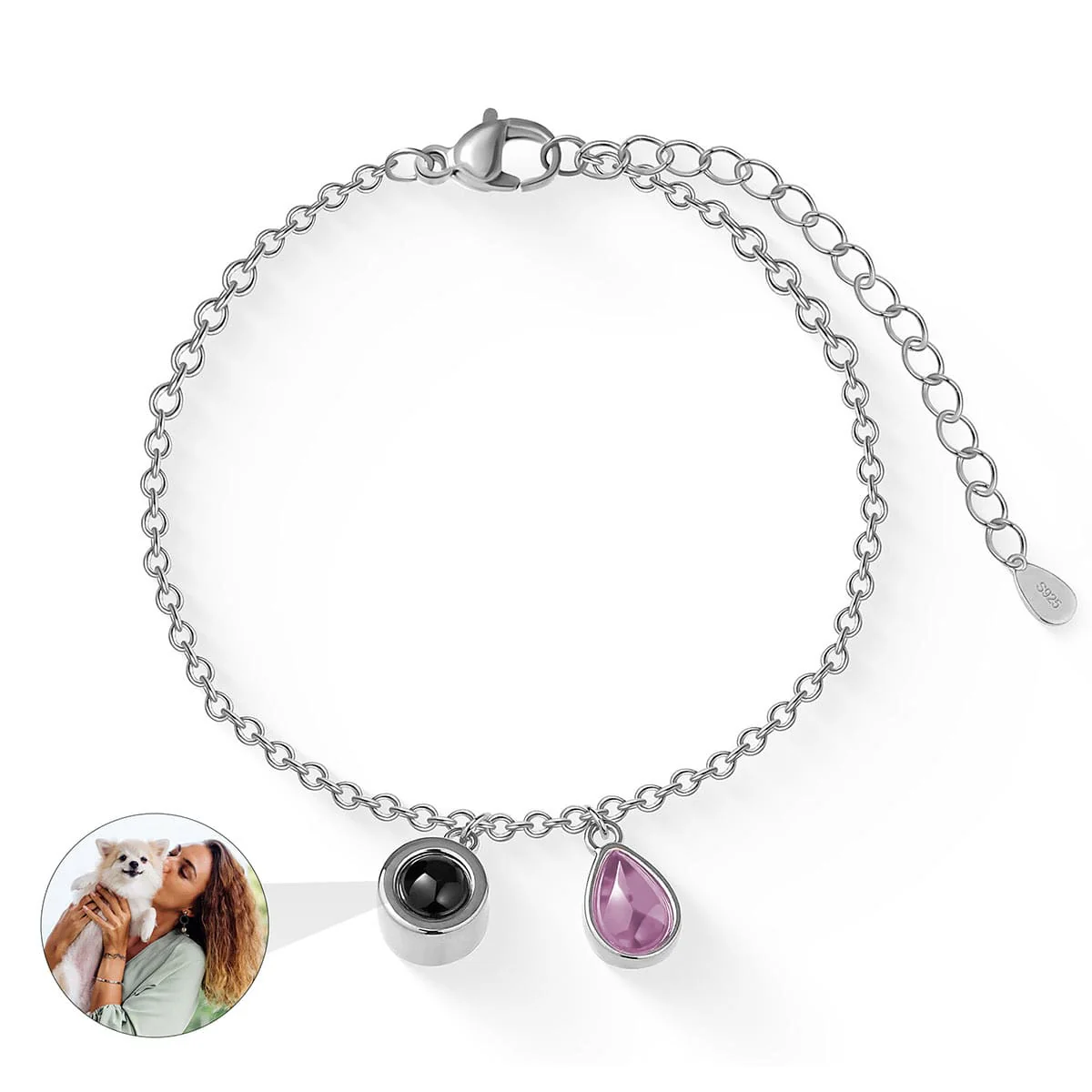 Fotoarmband mit eigenem Foto - Geburtsstein - Image 15