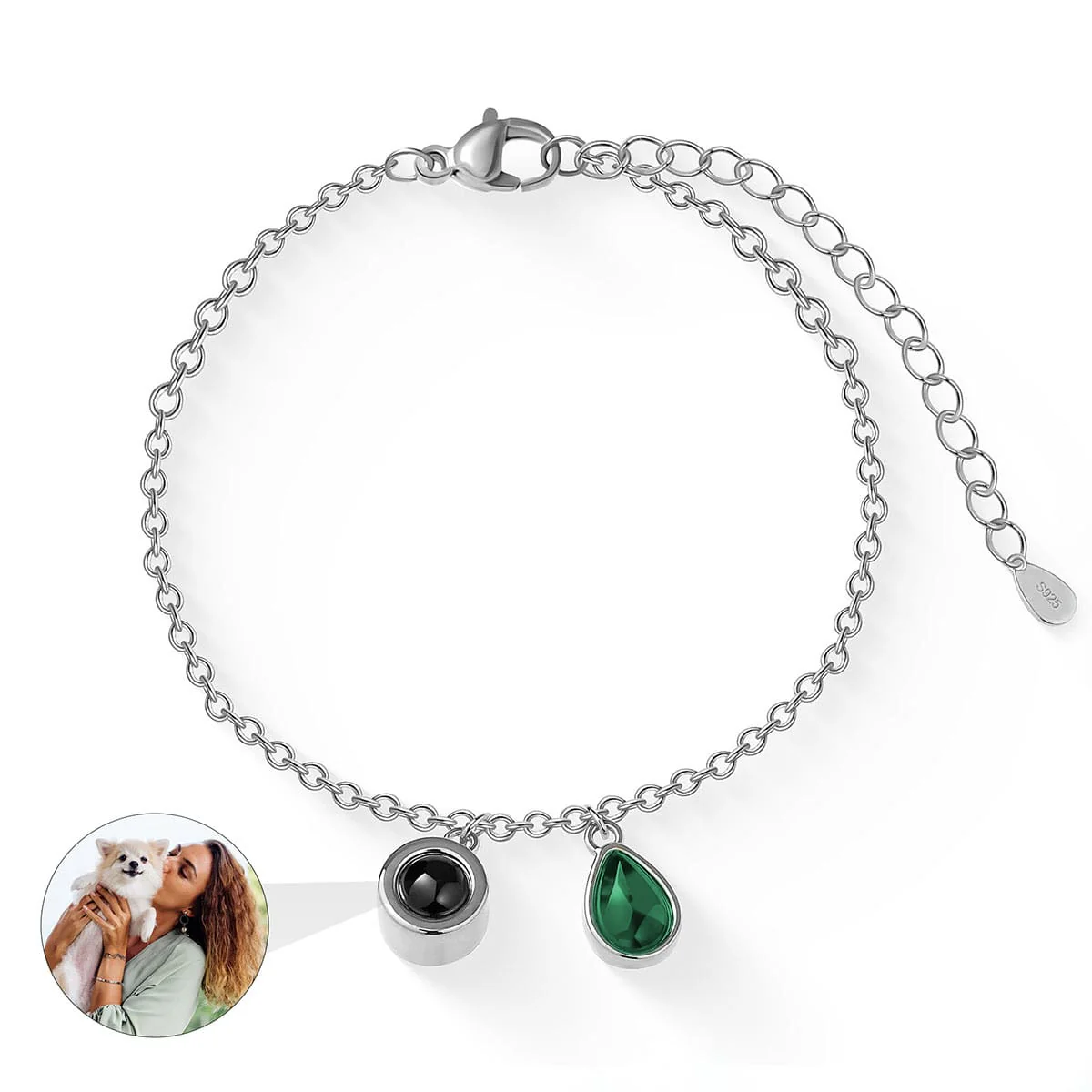 Fotoarmband mit eigenem Foto - Geburtsstein - Image 17