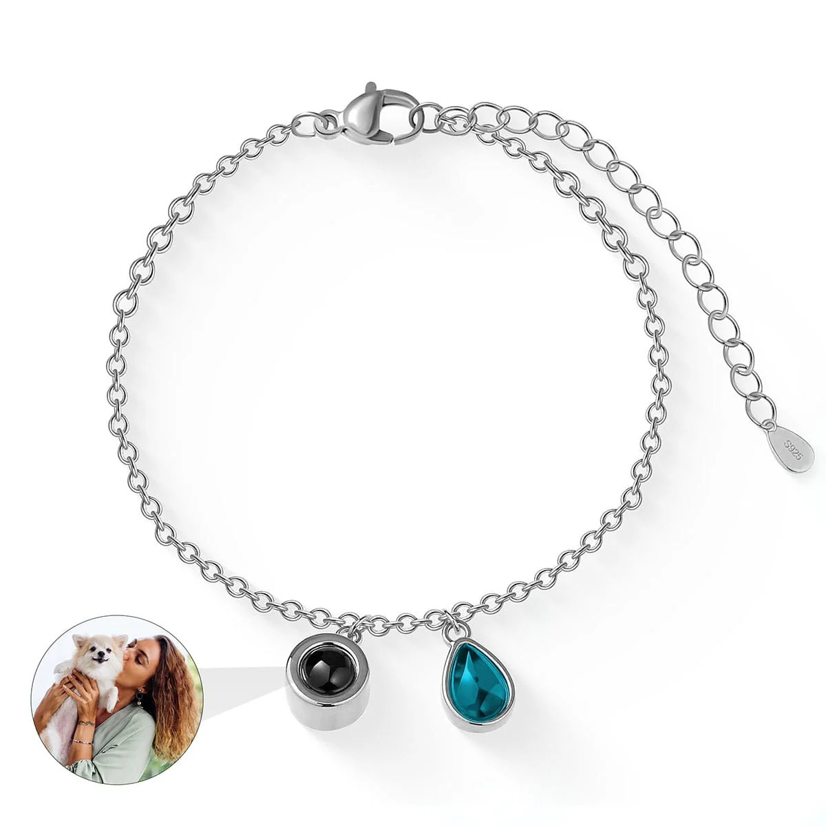 Fotoarmband mit eigenem Foto - Geburtsstein - Image 19
