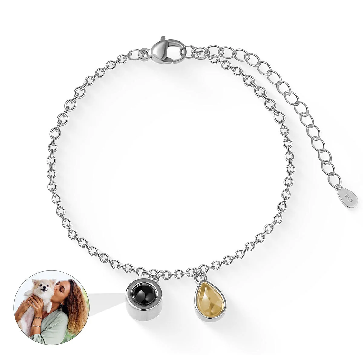 Fotoarmband mit eigenem Foto - Geburtsstein - Image 21