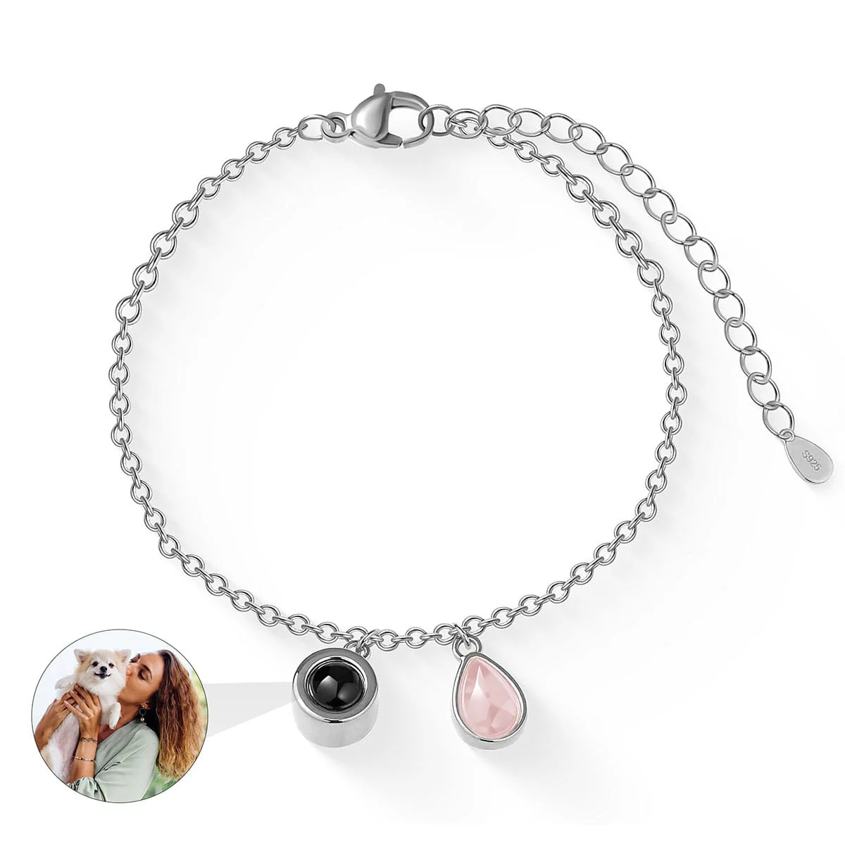Fotoarmband mit eigenem Foto - Geburtsstein - Image 23