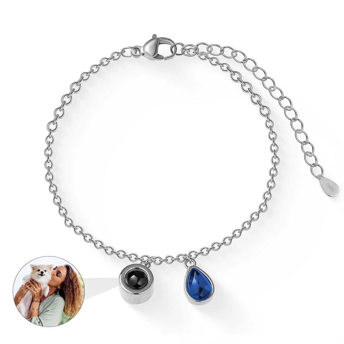 Fotoarmband mit eigenem Foto - Geburtsstein - Image 25