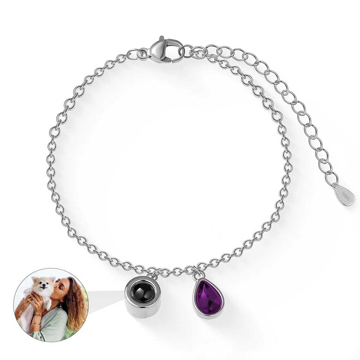 Fotoarmband mit eigenem Foto - Geburtsstein - Image 27