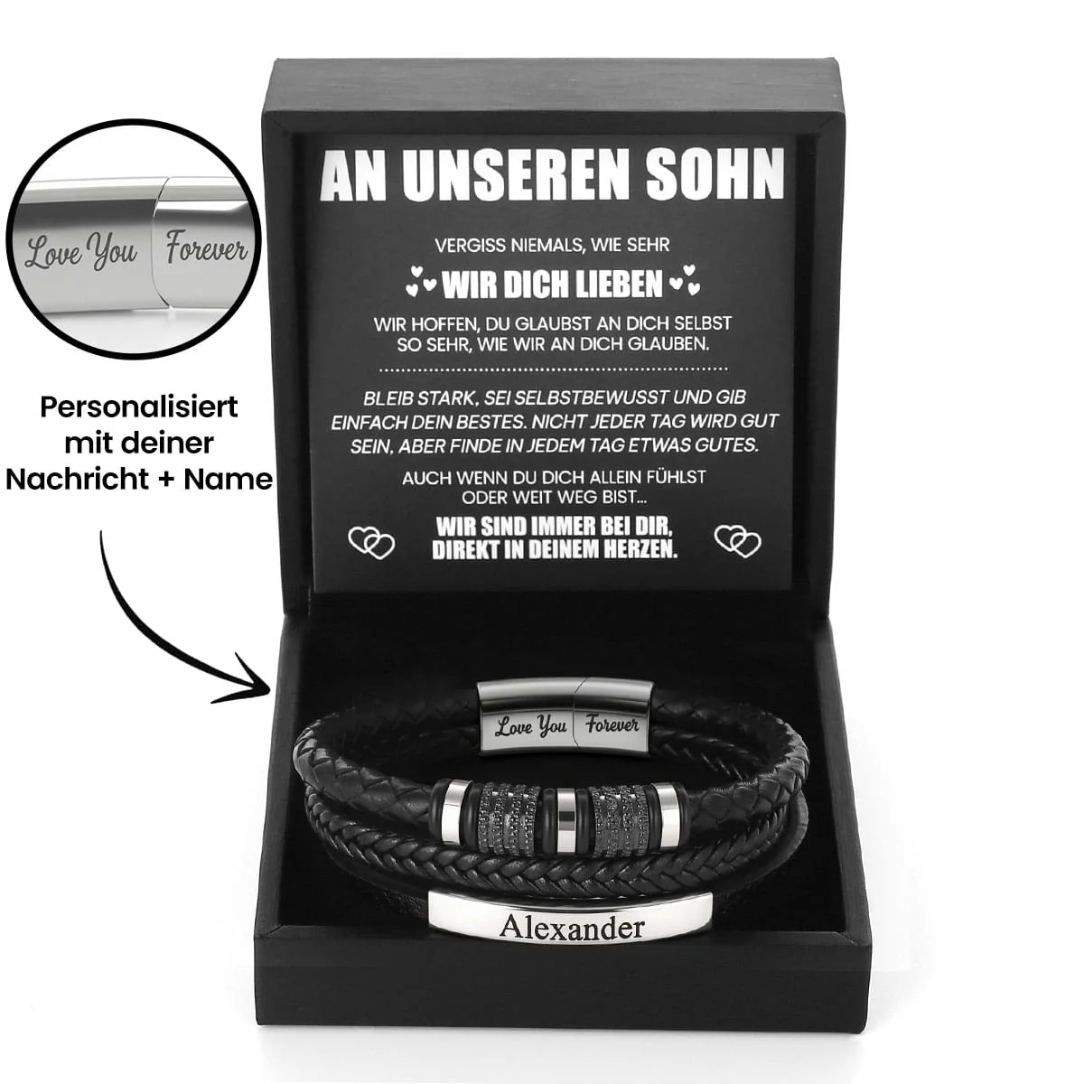 Für Immer Verbunden - Sohn Personalisiertes Armband - Image 2