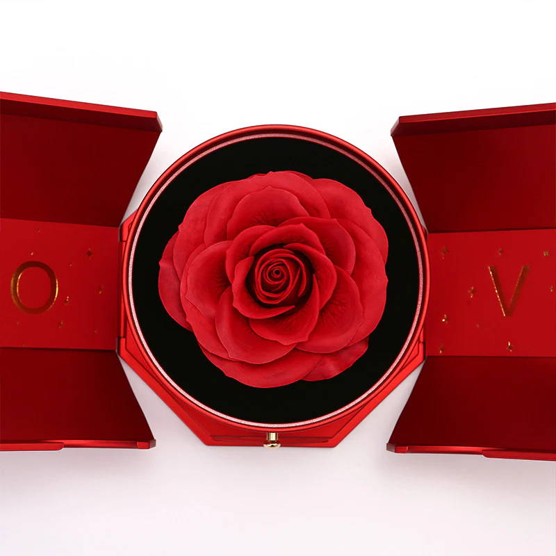 Ewige Rosenbox - An meine Mama mit 14k Weißgold Halskette - Image 6