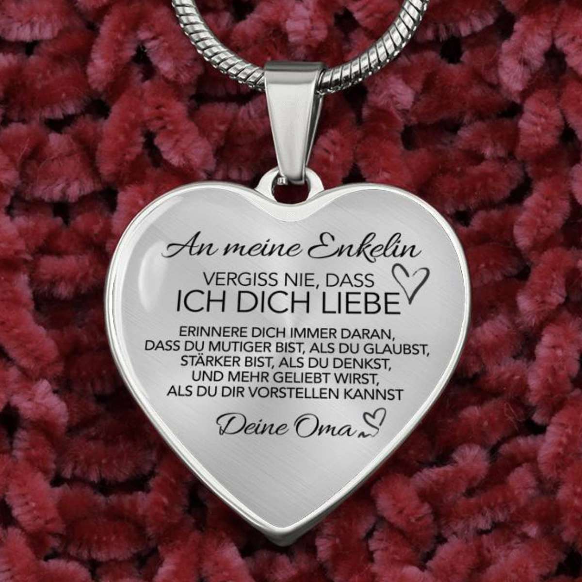Herz-Halskette - An meine Enkelin von Oma - Image 3