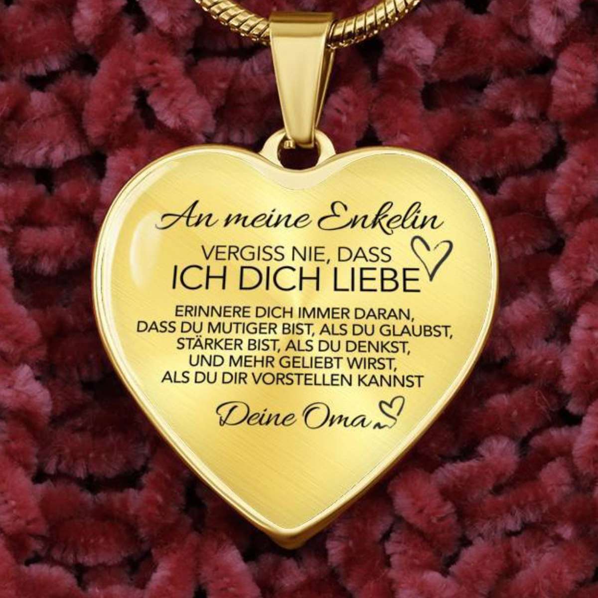 Herz-Halskette - An meine Enkelin von Oma - Image 8