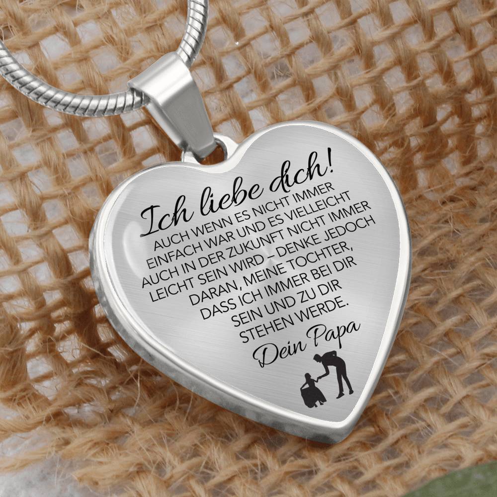 Herz-Halskette - An meine Tochter - Ich liebe Dich - Image 11