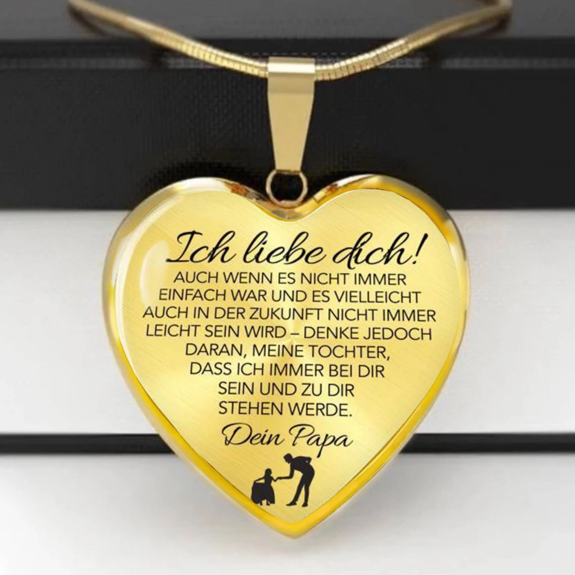 Herz-Halskette - An meine Tochter - Ich liebe Dich - Image 12