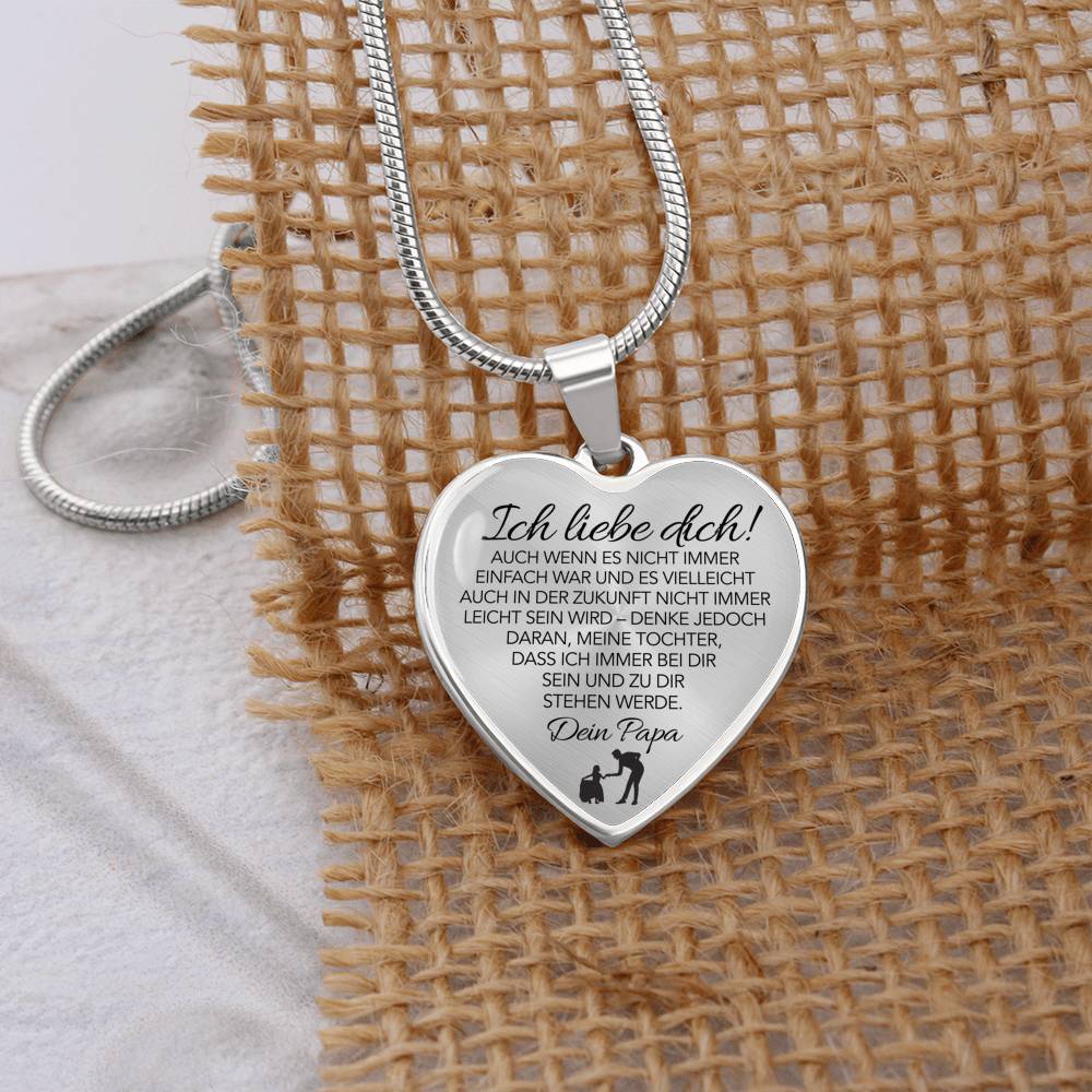 Herz-Halskette - An meine Tochter - Ich liebe Dich - Image 6