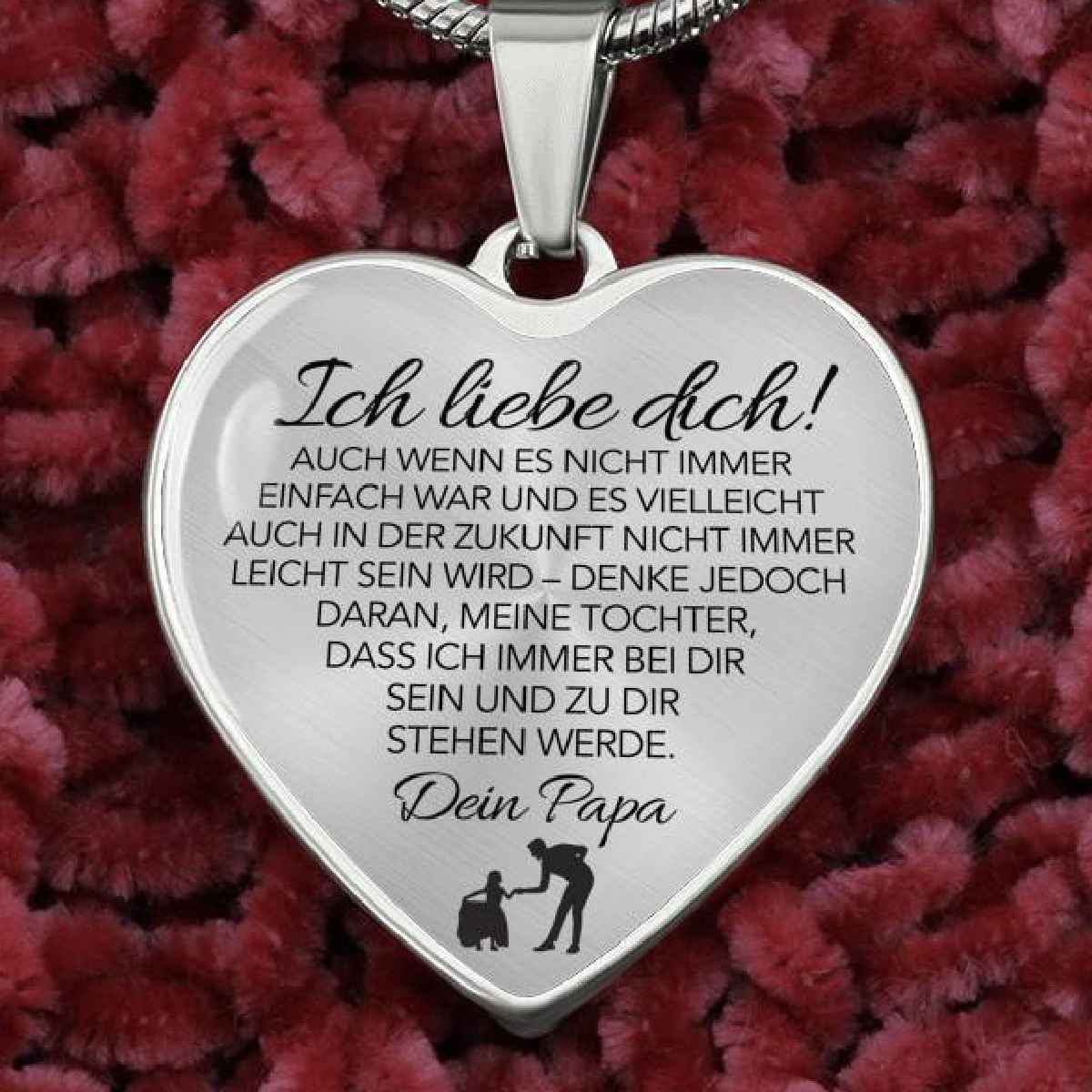 Herz-Halskette - An meine Tochter - Ich liebe Dich - Image 7