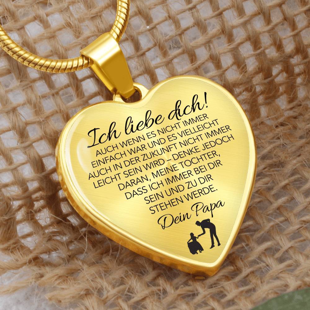 Herz-Halskette - An meine Tochter - Ich liebe Dich - Image 8