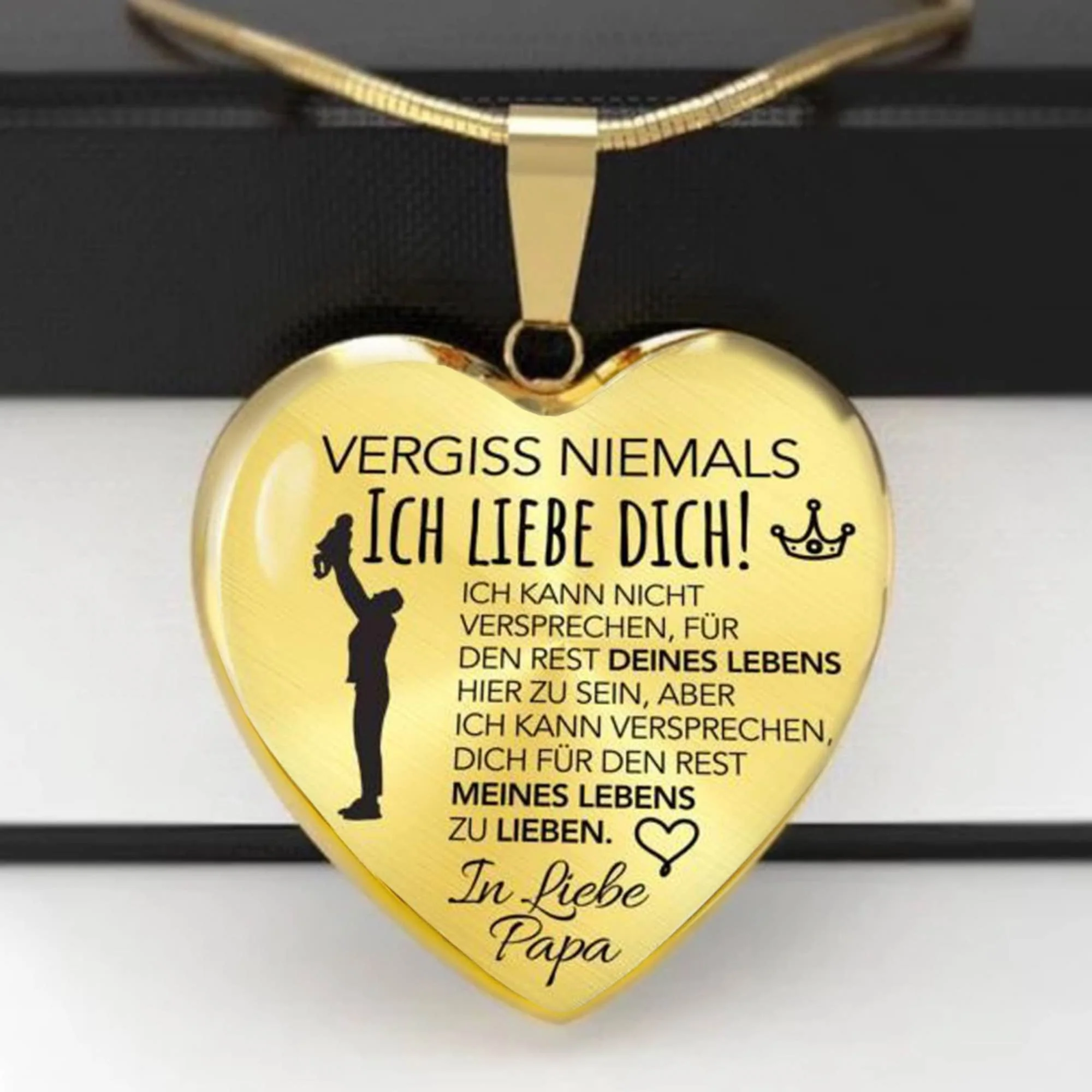 Herz-Halskette - Versprechen - In Liebe Papa - Image 12