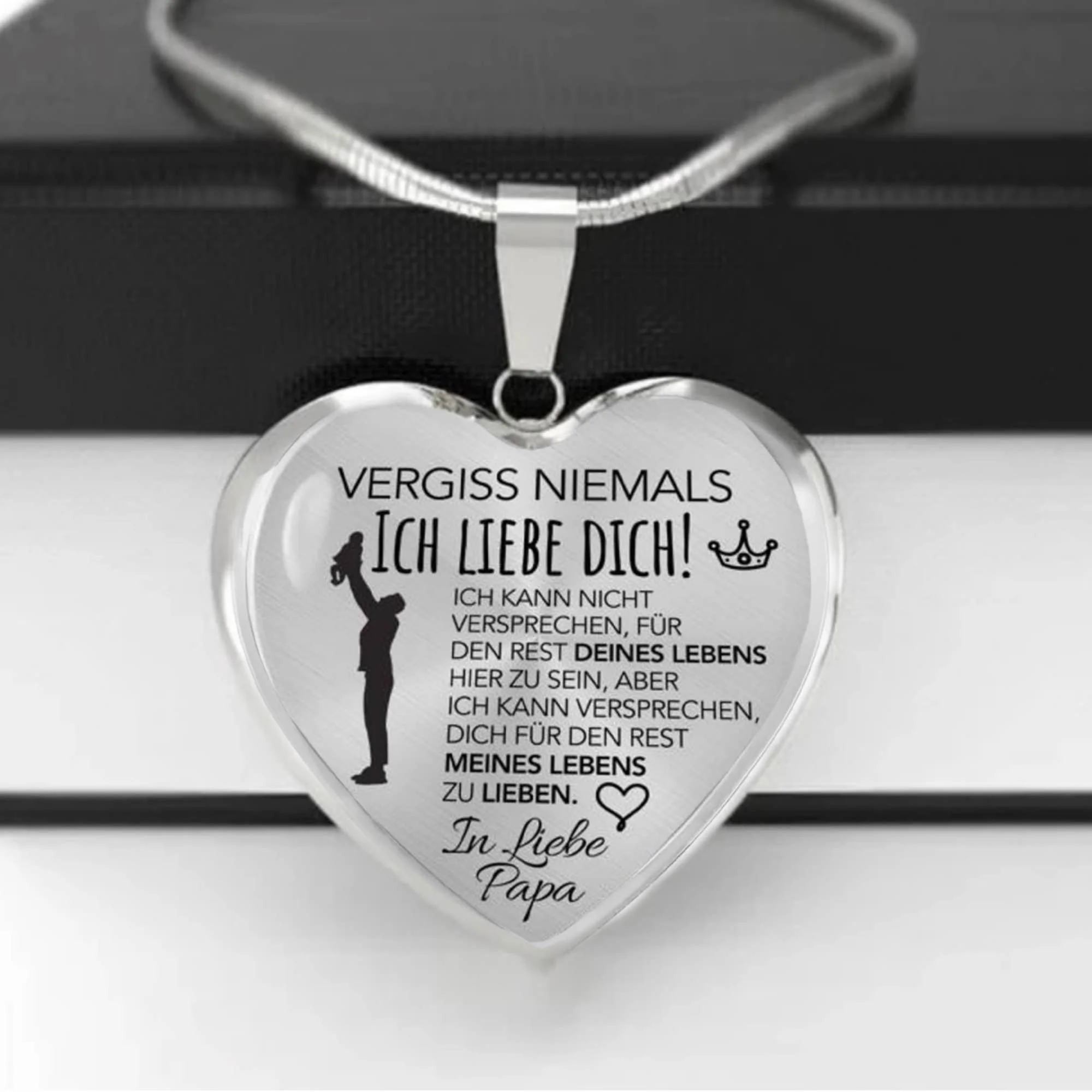 Herz-Halskette - Versprechen - In Liebe Papa - Image 13