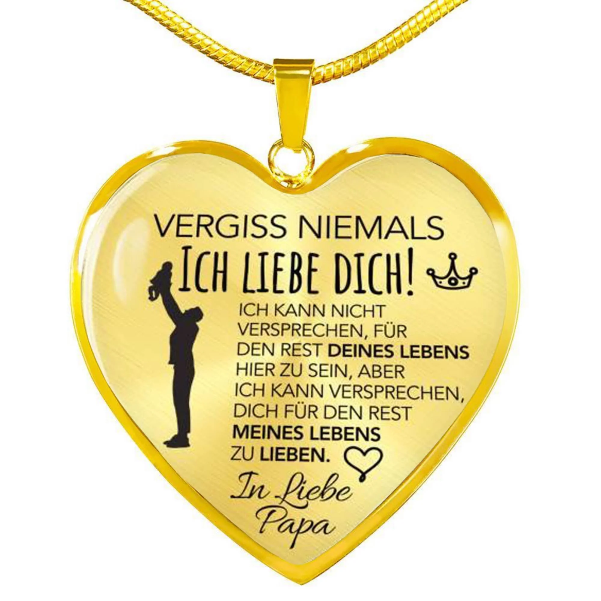 Herz-Halskette - Versprechen - In Liebe Papa - Image 3