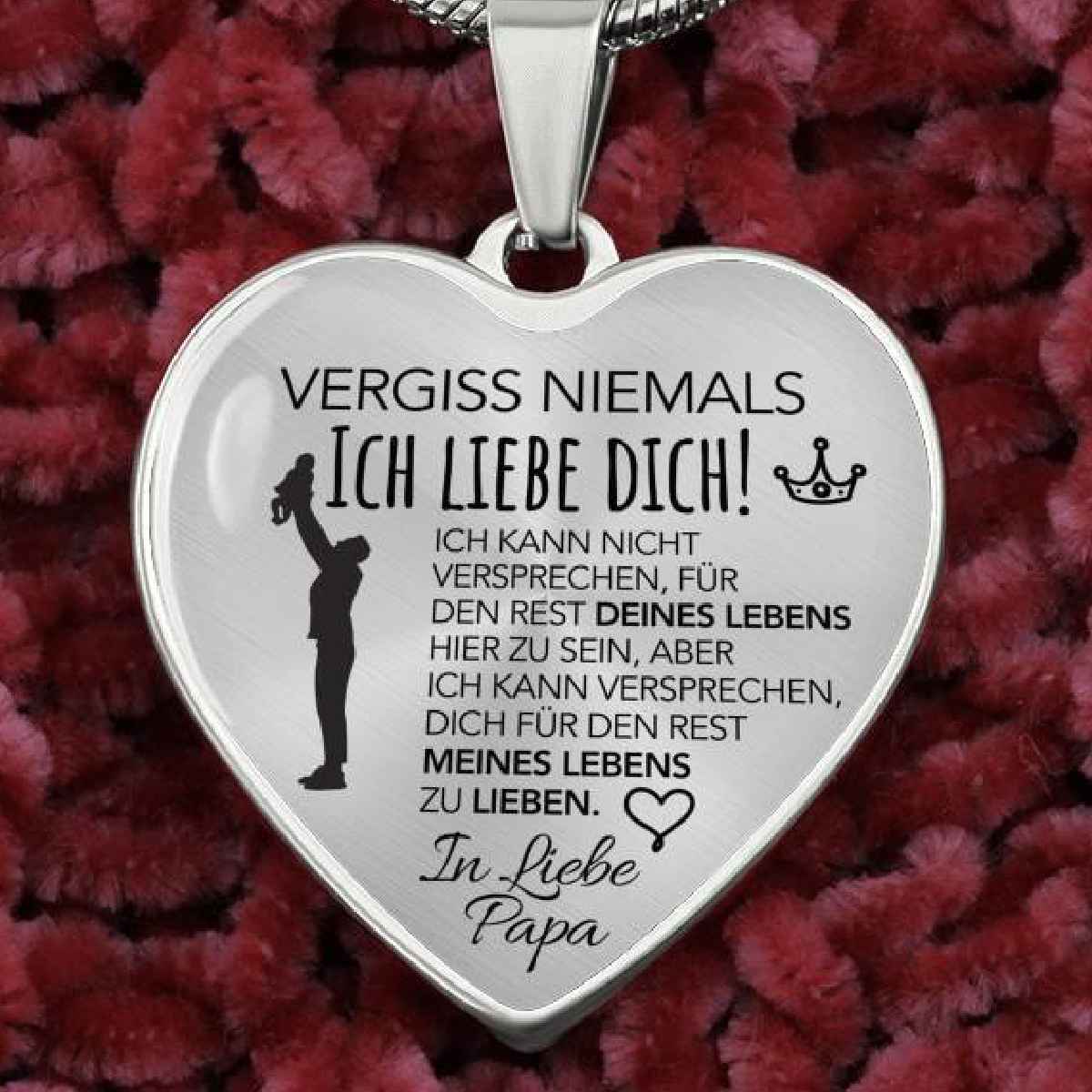 Herz-Halskette - Versprechen - In Liebe Papa - Image 6