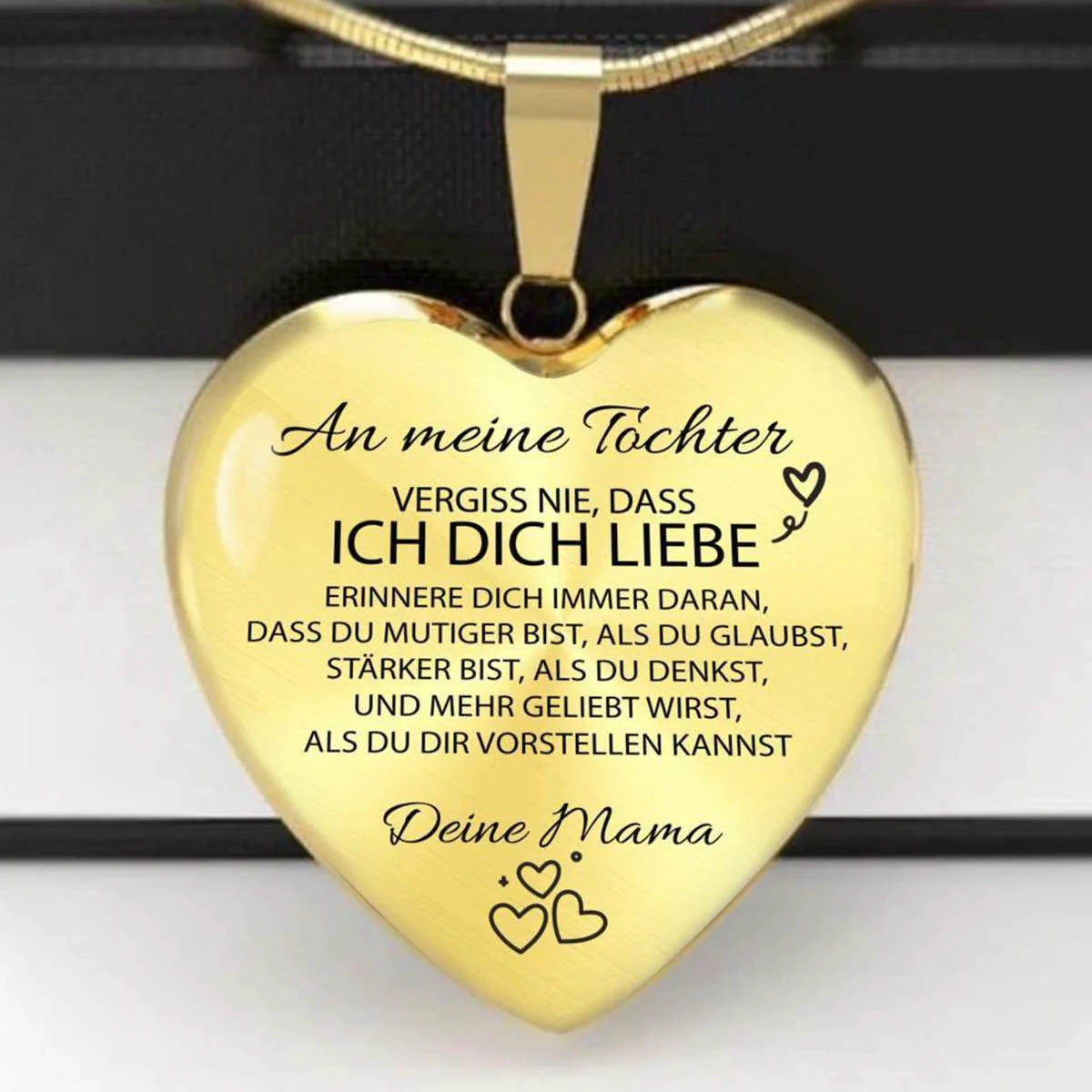 Herz-Halskette - An meine Tochter von Mama - Image 5