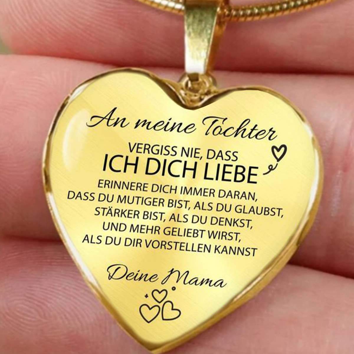 Herz-Halskette - An meine Tochter von Mama - Image 11