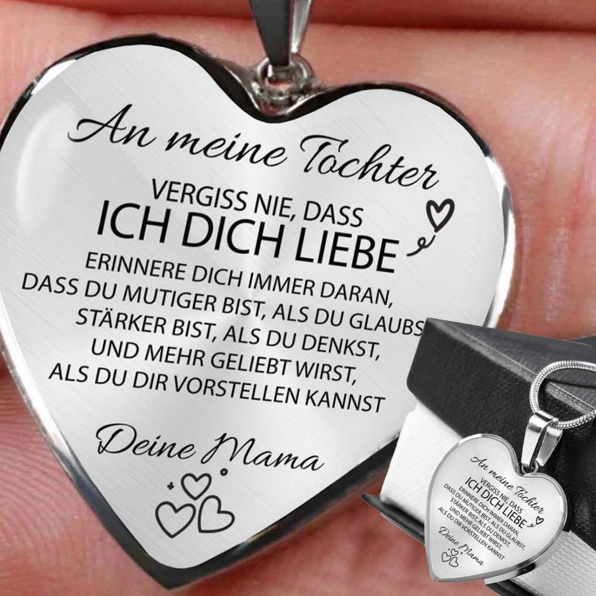 Herz-Halskette - An meine Tochter von Mama - Image 15