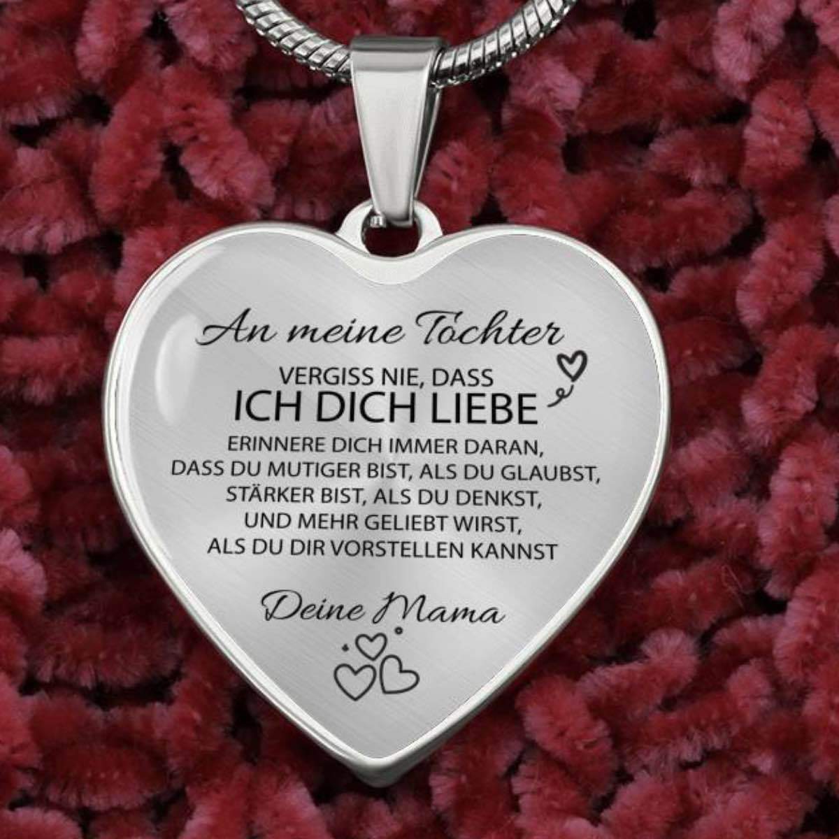 Herz-Halskette - An meine Tochter von Mama - Image 5