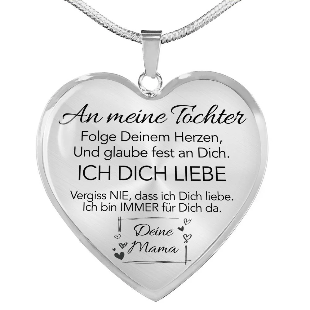 Herz-Halskette - An meine Tochter von Mama - Glaube an Dich - Image 4