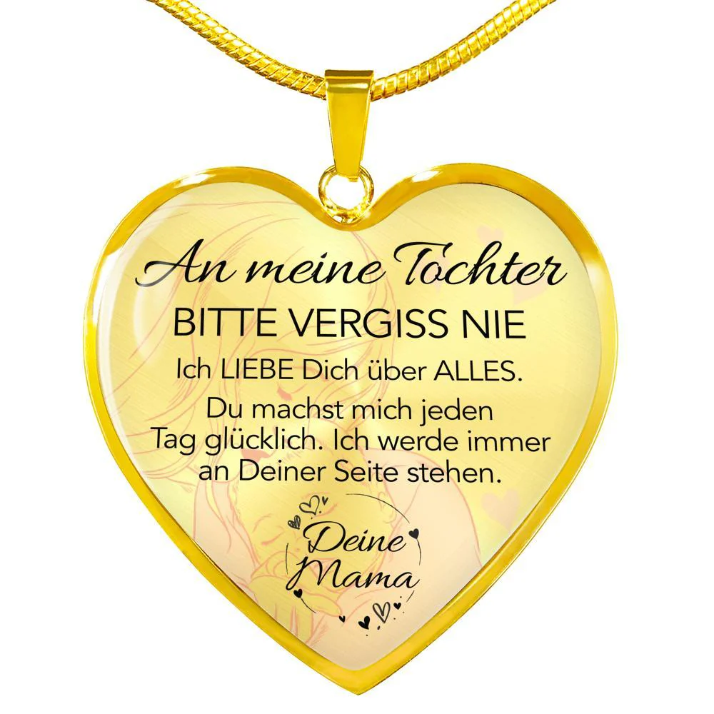 Herz-Halskette - An meine Tochter von Mama - Glück - Image 3