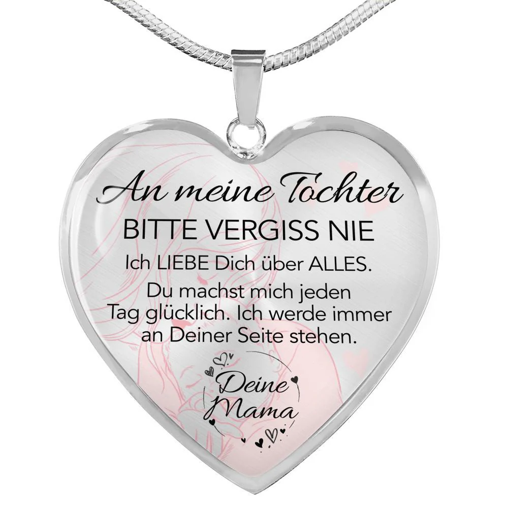 Herz-Halskette - An meine Tochter von Mama - Glück - Image 4