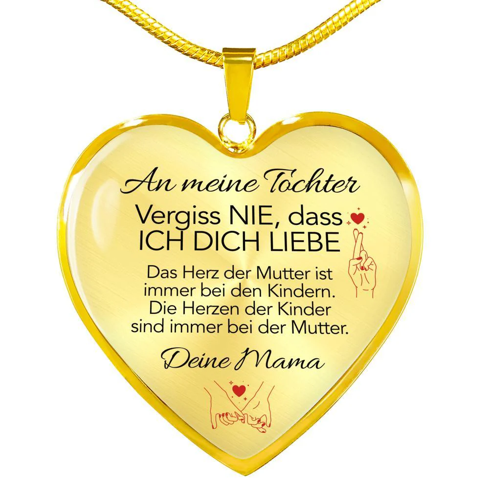 Herz-Halskette - An meine Tochter von Mama - Immer am Herzen - Image 3
