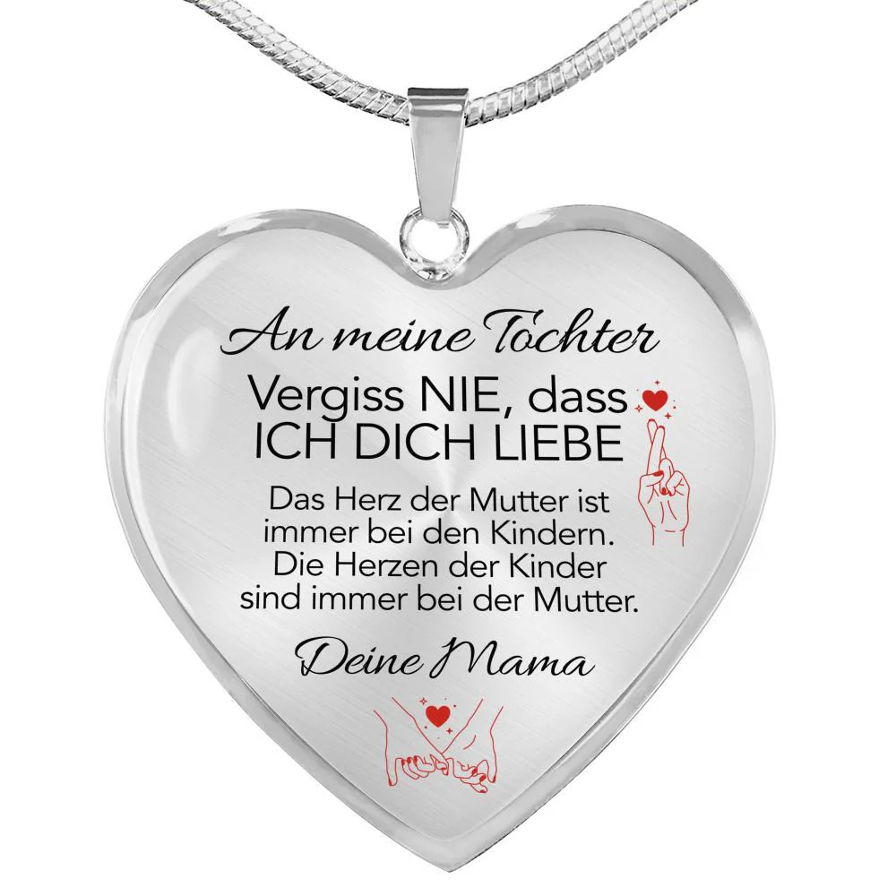 Herz-Halskette - An meine Tochter von Mama - Immer am Herzen - Image 4