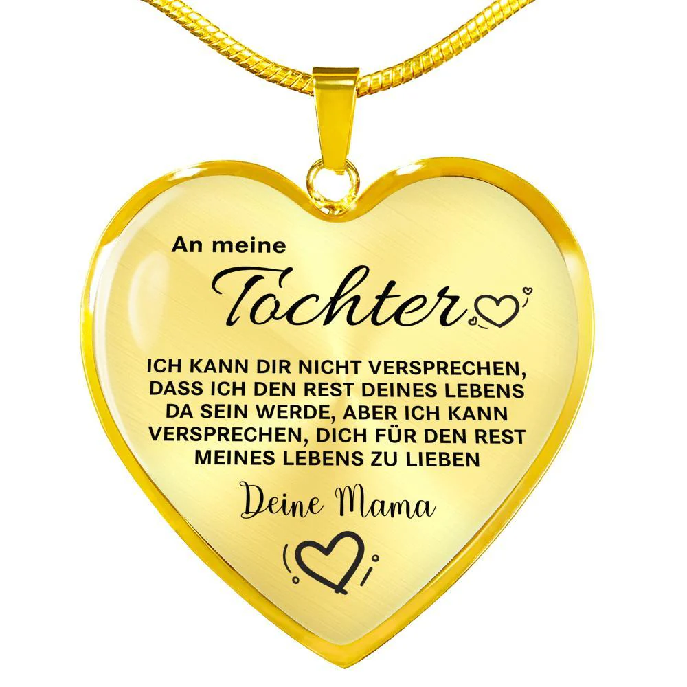 Herz-Halskette - An meine Tochter von Mama - Liebe - Image 3