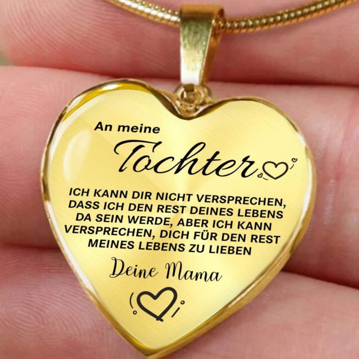 Herz-Halskette - An meine Tochter von Mama - Liebe - Image 5