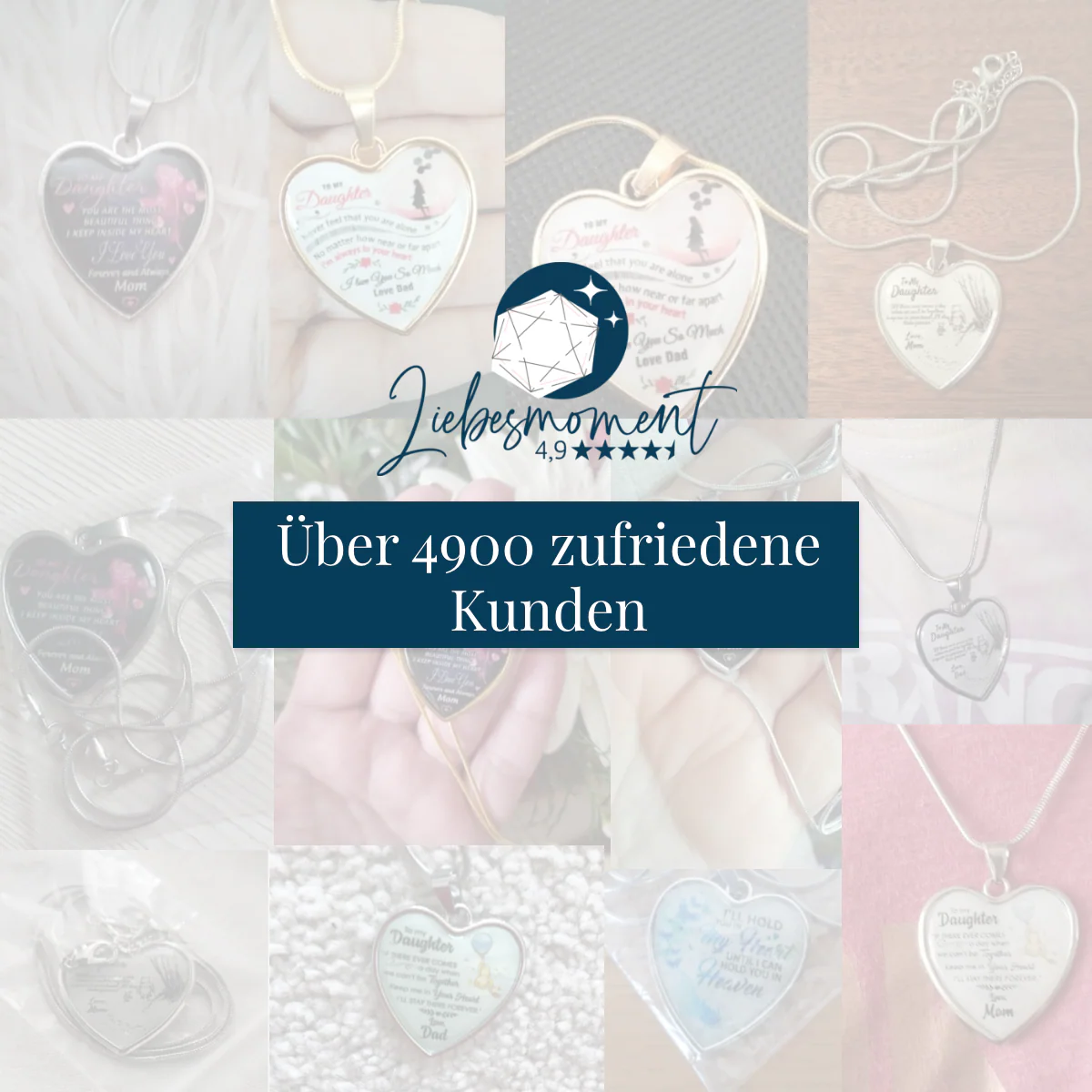 Herz-Halskette - An meine Tochter von Mama - Liebe - Image 7