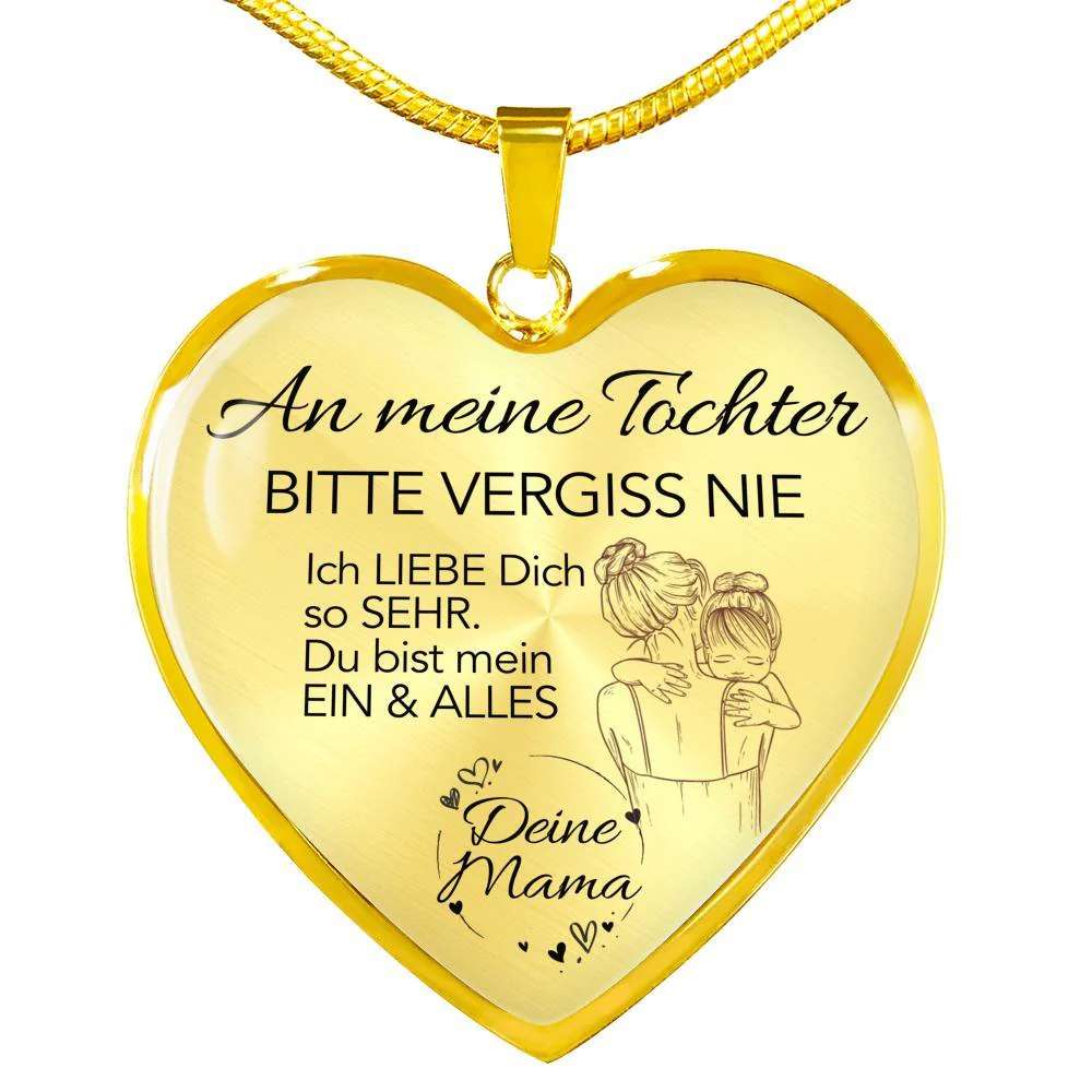 Herz-Halskette - An meine Tochter von Mama - Mein Ein & Alles - Image 3