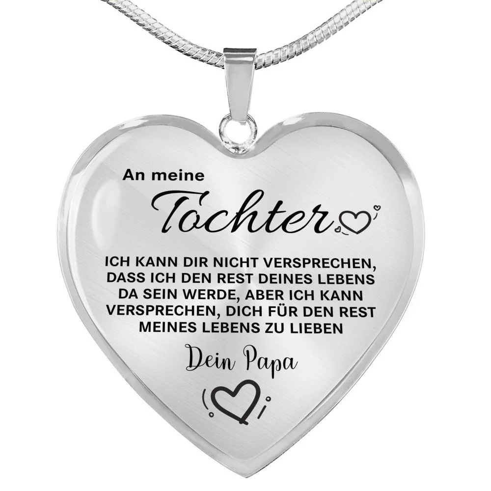 Herz-Halskette - An meine Tochter von Papa - Liebe - Image 4