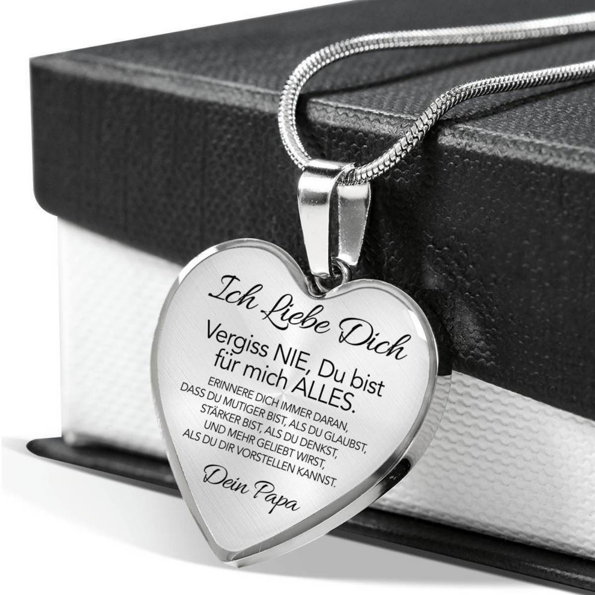 Herz-Halskette - Ich liebe Dich von Papa - Image 2